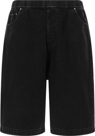 Entire studios Black Cotton Bermuda Mens Shorts