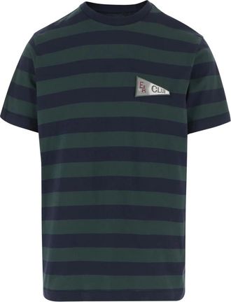 Emporio Armani Gestreepte Katoenen T-shirt - Heren - T-shirts - Veelkleurig - S - Katoen - Tops