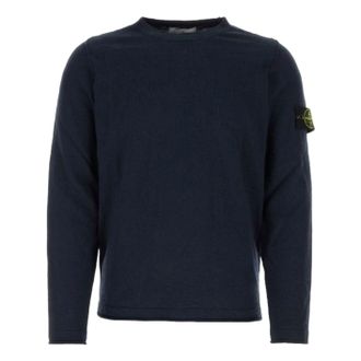 Stone Island 502B0 Crewneck Knit Navy Blue 8015502B0-A0020