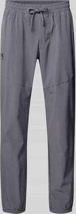 Under Armour Regular Fit Jogger mit Logo-Print Modell Vibe in Anthrazit, Gr&ouml;&szlig;e XXL