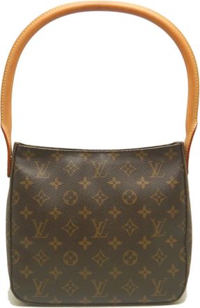 Louis Vuitton Brown Monogram Canvas Shoulder Bag Tote Bag (Pre-Owned)