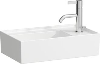 Laufen Lavabo Kartell 460 X 280 Mm, Banco De Grifer&iacute;a A La Derecha Sin Rebosadero, Sin Orificio Para Grifer&iacute;a Gris Laufen