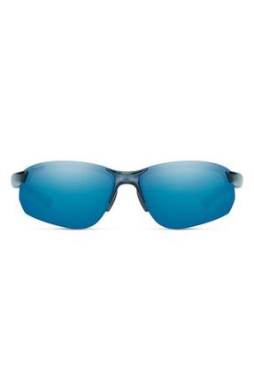 Smith Parallel Max 2 71mm Oversized Polarized Sunglasses in Crystal Mediterranean /Blue at Nordstrom