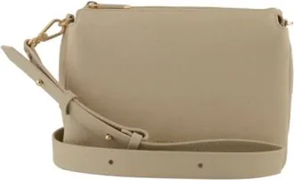 Pourchet Tassen, Dames, Beige, ONE Size, Leer, Port&eacute; Travers