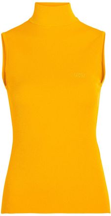 Loewe Logo-embroidery Fine-knit top - Yellow - M (UK12 / M)