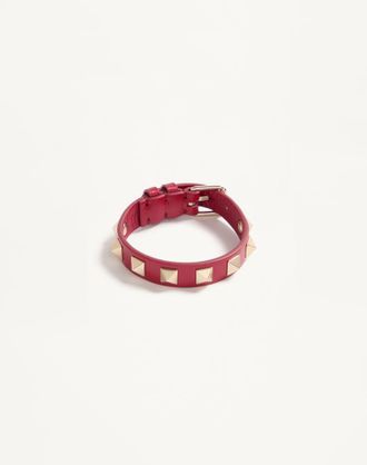 Valentino Garavani Bracciale Rockstud Valentino Garavani in pelle Donna ROSSO UNI