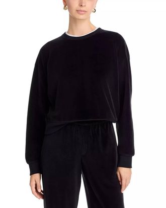 ATM Anthony Thomas Melillo Velour Sweatshirt In Black