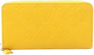 Louis Vuitton Pre-owned Wallets, female, Yellow, Size: ONE SIZE Pre-owned Canvas Wallet