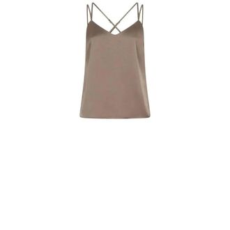Dante6 Mandell Satin-Look Top - female - Dante 6 - Sleeveless Tops - Gray - XS - Tops