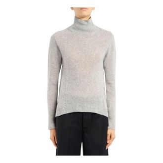 Dondup Slim-fit Polo Neck Jumper - Dames - Coltruien - Grijs - M - Wol - Truien & Vesten