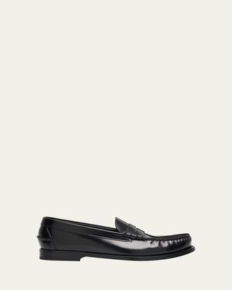 Churchs Mens Rowley Polished Fume Leather Loafers