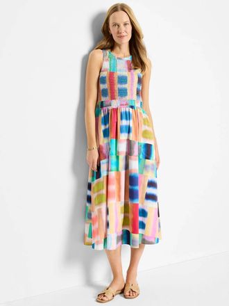Nic+Zoe Portofino Anna Midi Dress In Pink Multi