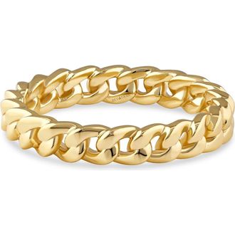 Devata Curb Chain Eternity Ring in Gold at Nordstrom Rack, Size 8
