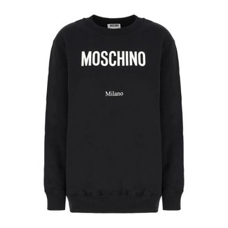 Moschino Logo Sweatshirt - Dames - Sweatshirts - Zwart - S - Katoen - Hoodies & sweatvesten