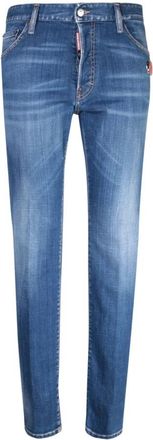 Dsquared2 Blauwe Slim Fit Jeans Aw 24 - Heren - Slim Fit Jeans - Blauw - S - Katoen - Jeans