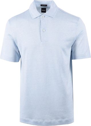 HUGO BOSS Mens H PRESS POLO LIGHT PASTEL BLUE Cotton - Size X-Large