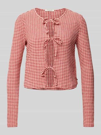 Scotch & Soda Longsleeve mit Schn&uuml;rverschluss in Rose, Gr&ouml;&szlig;e XL