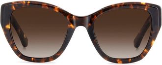 Kate Spade New York yolanda 51mm gradient cat eye sunglasses in Havana Gold/brow at Nordstrom