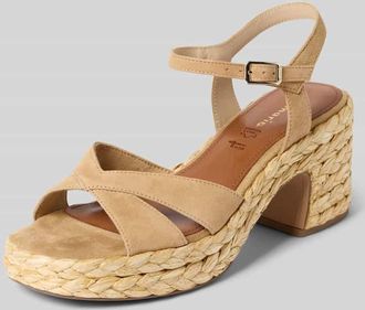 Tamaris Tamaris Sandalen aus reinem Leder in Sand, Gr&ouml;&szlig;e 36