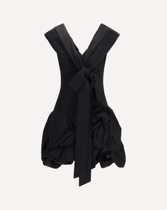 Magda Butrym Midi Dress with draped shawl collar Female 40