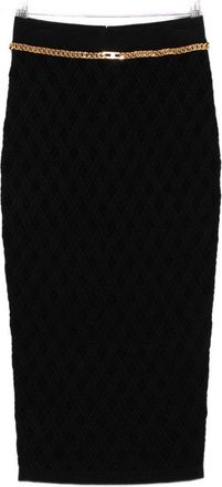 Elisabetta Franchi Fitted Pencil Midi Skirt