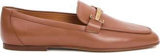 Tod's Bruin leren Loafer schoenen - Dames - Loafers - Bruin - 37 1/2 EU - Leer - Schoenen