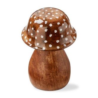 Tag Dottie Mushroom Decorative Object Sm Natural Enamel Mango Wood Spring in Brown at Nordstrom