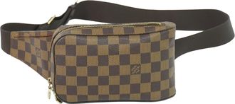Louis Vuitton Geronimos Waist Damier Brown Canvas Handbag (Pre-Owned)