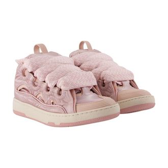 Lanvin Womens Curb Sneaker Pink Synthetic