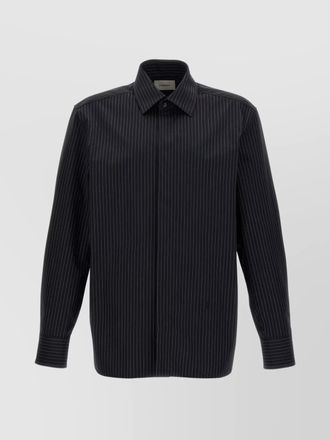 Saint Laurent striped shirt with long sleeves and pinstripes