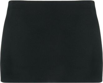 Khaite The Jett Mini Skirt - Womens - Acetate/Silk/Viscose