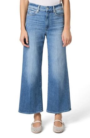 Paige Anessa High Waist Wide Leg Jeans in Vinovibes at Nordstrom, Size 34