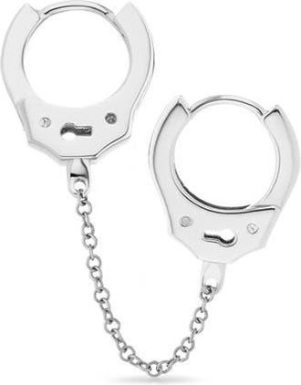 Maria Tash Handcuff Chain Multi Piercing Hoop Earring in White Gold at Nordstrom