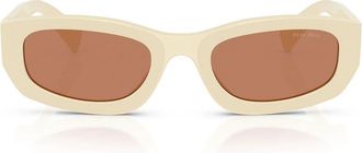 Miu Miu Sunglasses Mub04 S 21 D90 Q Milk White/Brown Women