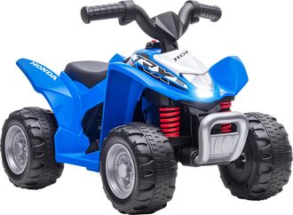 OEM Quad El&eacute;ctrico Honda Para Ni&ntilde;os 18-36 Meses Veh&iacute;culo El&eacute;ctrico A Bater&iacute;a Con Faros Led Bocina 65,5x38,5x43,5cm Azul