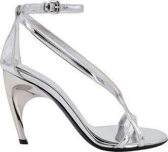 Alexander McQueen High Heel Sandalen - Dames - Sandalen met hakken - Grijs - 41 EU - Schoenen