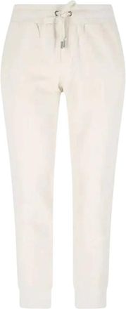 Dolce & Gabbana Stretch Jersey Joggingbroek met Label - Heren - Sweatpants - Beige - XL - Katoen - Broeken