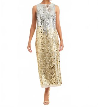 Mestiza New York Celestina Sequin Dress In Champagne Ombre