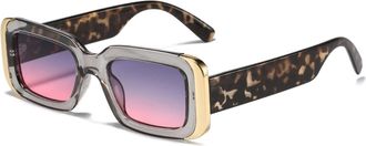 Generic Square Hip Hop Men and For Women Sunglasses Outdoor Fashion Party Decoration (Color : G, Size : Medium) 2026