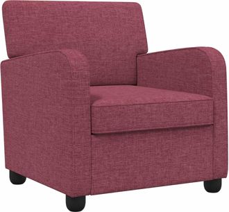 vidaXL Sill&oacute;n Rojo Vino Tela Vidaxl