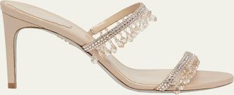 Rene Caovilla Chandelier Two-Band Slide Sandals