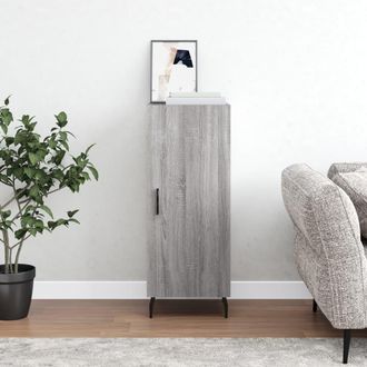 vidaXL Aparador Madera De Ingenier&iacute;a Gris Sonoma 34,5x34x90 Cm Vidaxl