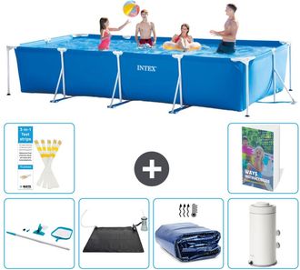 Intex Piscina Con Estructura Rectangular - 450x220x84 Cm - 7-piezas S61