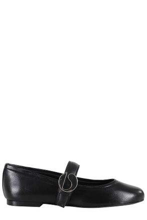 Coperni Black Ballerina Strap Flats