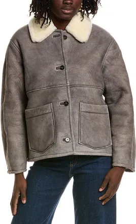 Officine G&eacute;n&eacute;rale Laurence Suede & Shearling Jacket