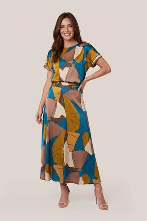 Mart Visser Scarlett Print Top Petrol / Multi