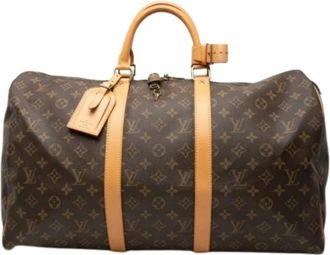 Louis Vuitton Pre-owned Vintage Boston Bag - Dames - Vintage Weekendtas - Bruin - ONE Size - Vintage