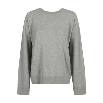 ARMARIUM Kasjmier Grijs Sweater Lange Mouwen Crewneck Jumper - Dames - Cashmere truien - Grijs - L - Kasjmier - Truien & Vesten