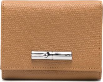 Longchamp Le Roseau portemonnee - Bruin