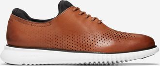 Cole Haan Mens 2.ZER&Oslash;GRAND Laser Wingtip Oxford Shoes - Brown Size 10.5